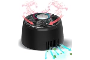 YAINDHI Smokeless ashtray Air Purifier Ashtray Clean Air Ashtray Unique Present for Men Smokeless Ashtrays for Home Car Indoor Office(Black)