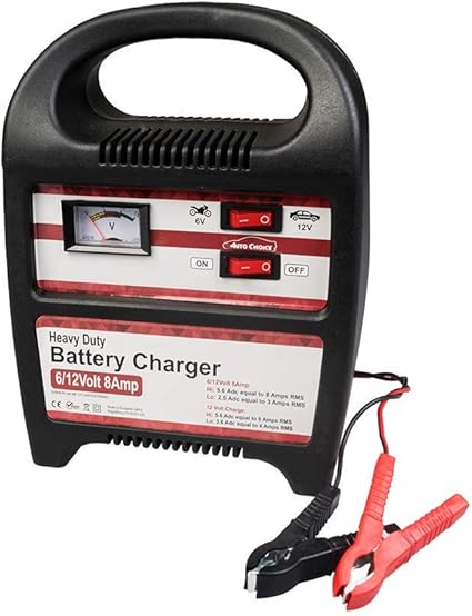 Amazon Fr Autochoice 6v 12v 8am P Moto Chargeur Batterie Voiture Analogique Avec Hi Bas Chargeur Ce Rohs Conforme
