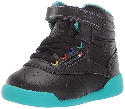 reebok freestyle hi bambino nero