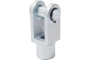 Othmro Cylinder Clevis,1Pcs Air Cylinder Rod Clevis End M16x1.5 Female Thread 78mm Length Y Type Connector Metal Pneumatic Air Cylinder Connectors Fittings for Air Cylinder Foot Mounting Work