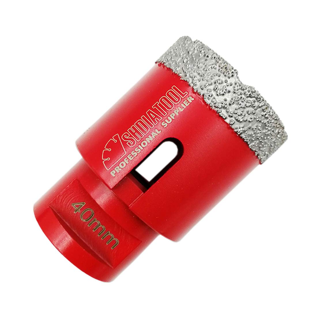 SHDIATOOL Dry Diamond Drill Core Bit Diameter 40mm Vacuum Brazed Drilling Porcelain Tile Granite Marble