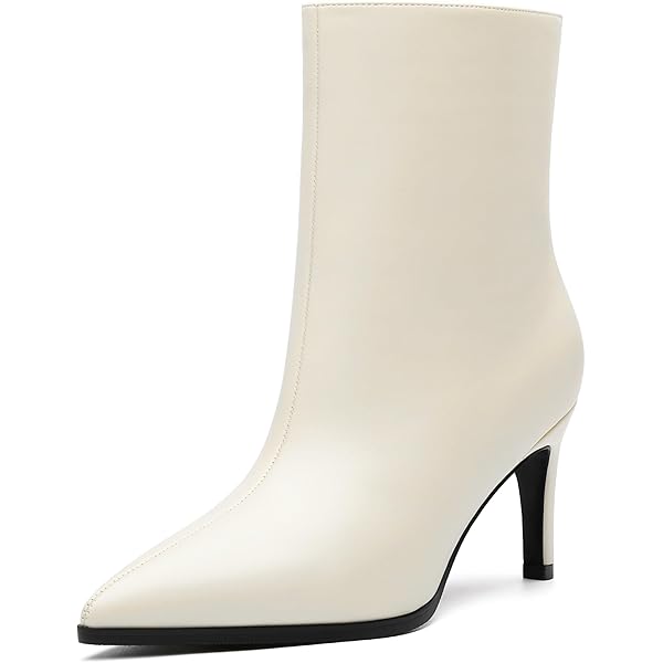Amazon.com | XIEPP Women's Pointed Toe Ankle Boots Zipper Short