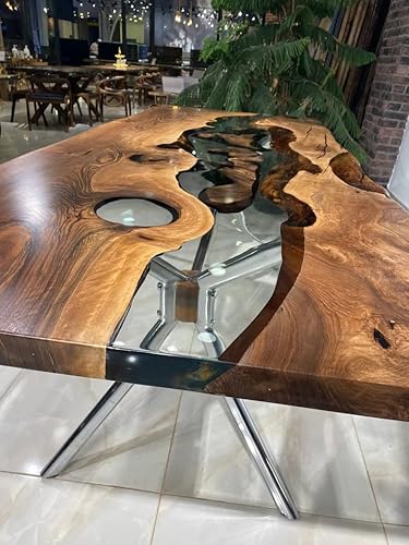 Personalized Large Fully Customised EPOXY Table, Resin River