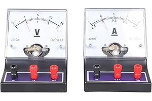 Lab Analog Ammeter Voltmeter and Ammeter Set for Physics Classroom Circuit Experiments Circuit Experiment