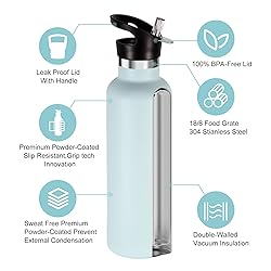 Neihepal 24oz Insulated Water Bottles Bulk 4