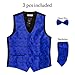 WANNEW Mens Vest Suit Vests Tuxedo Vest Vest for Men(S, Blue 3#)