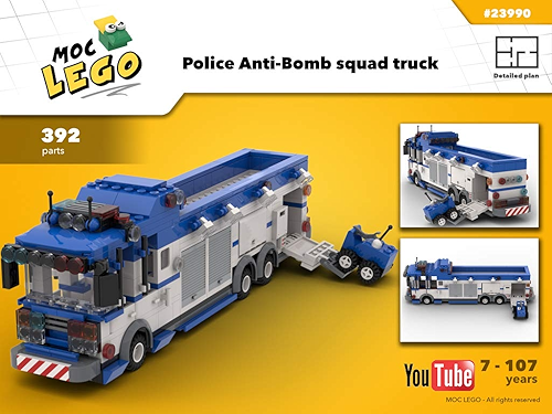 Download Police Anti-Bomb Squad (Instruction Only): MOC LEGO (English Edition) PDF