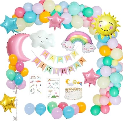 happy cloud baby shower decorations