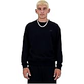 New Balance Men's Athletics French Terry Crew, Black, Large