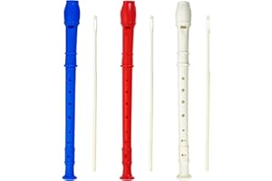 3 Pack 8 Hole Soprano Recorders Descant Flute With Cleaning Rod German Style for Chrildren Kids Beginner Graduation or Back t