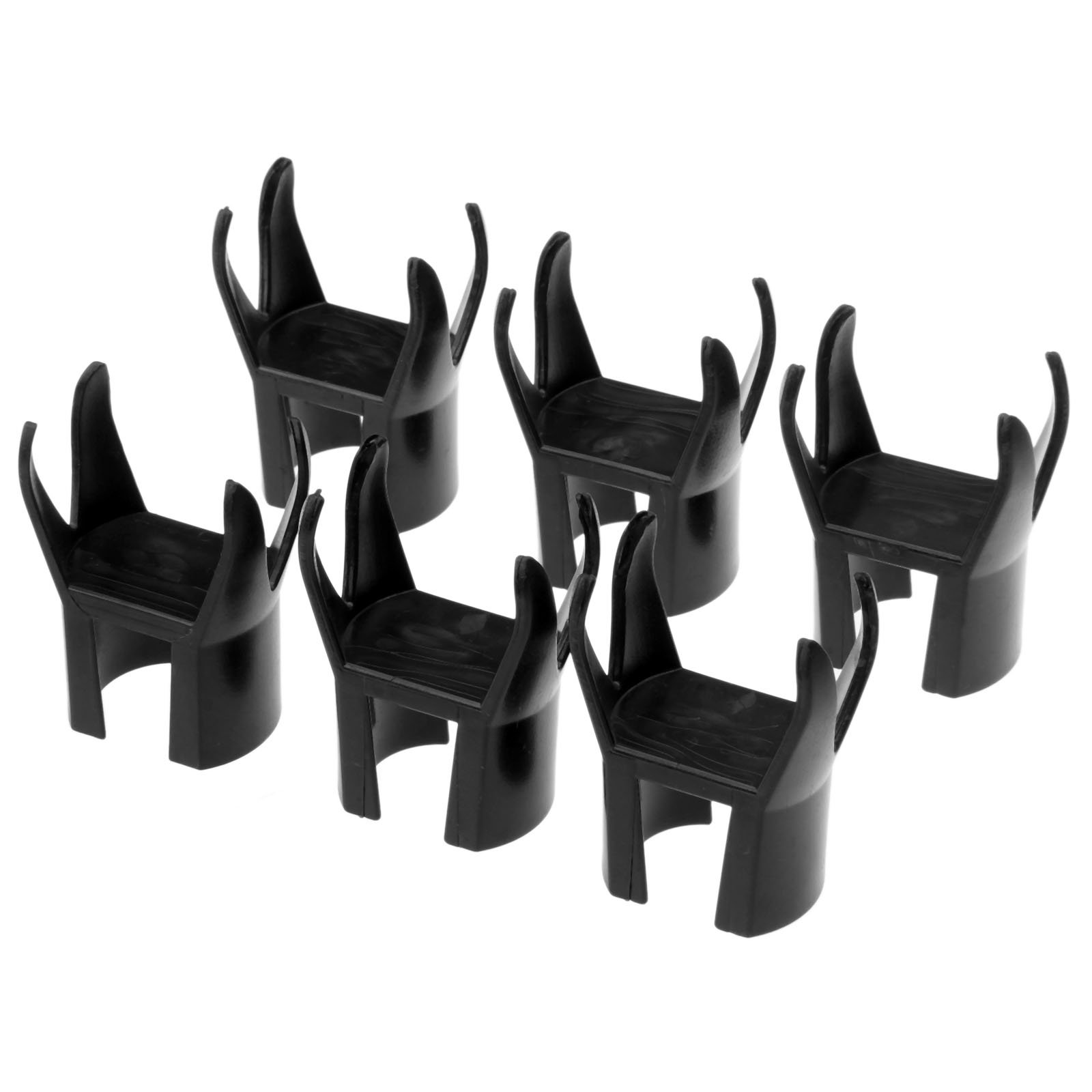 MUXSAM 6Pcs Golf Ball Pick Up Claw Retriever Grabber Sucker 4 Prongs Put on Putter Grip End