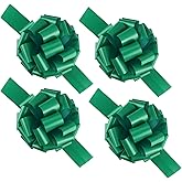 4 Pcs Giant Bows,12 Inches Big Gift Bow for appliances,Bikes,Table Decorations and Party Events (Green)