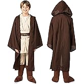 CHAOS MONKEY Boys Knight Costume Kids Halloween Cosplay Tunic Hooded Cape Sci-fi Film Classic Robe Outfit