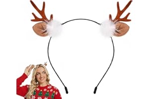 DS. DISTINCTIVE STYLE Reindeer Antlers Deer Ears Headband for Women Halloween Deer Antlers Costume Cute Hair Accessories