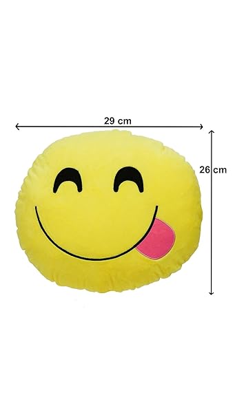 Aarushi Stuffed Soft Yeppy Cushion for Kids Yellow Colour