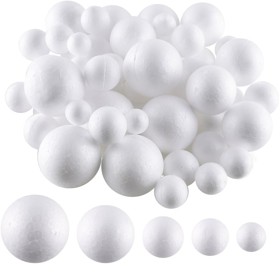 Large White Foam Balls Polystyrene Craft Balls Art Decoration Foam