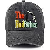 Bshuey Fishing Themes, Fishing Lover Gift, Embroidered Hat for Men Women Dad Hat Baseball Cap Adjustable Unisex