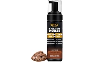 Goiple Lace Tint Melting Hair Mousse, 6.8 fl oz - Natural Finishing Color for Women Wigs Toupees and Hairpieces (Dark Brown)