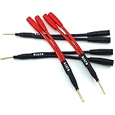 WJSTN Banana Plug Cable Braided Wire Banana Plug Splitter 1 Male 2 Female Adapter, Gold pin Banana Plugsfor Spring-Loaded Inputs,4- Pack