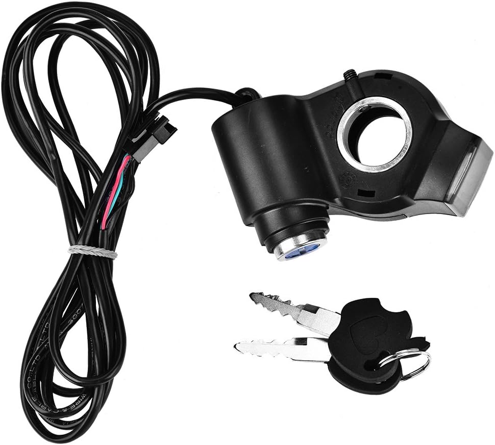 Asixx E-bike Throttle, 12V - 99V Ebike Scooter Thumb or Speed Control 3 Wires Thumb Throttle on Left/Right Handle, Universal Throttle for Electric Bike, scooter and Tricycle