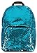 Magic Sequin! Reversible Sequin Turquoise to Silver Fashion Backpack & Matching Zip Pouch