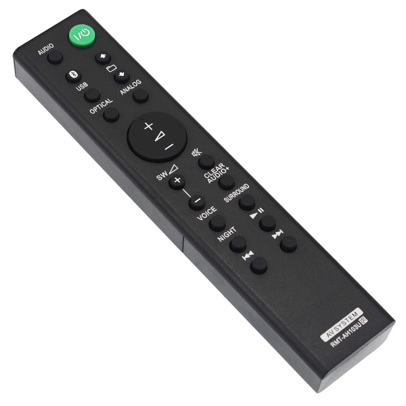 VINABTY RMT-AH103U RMTAH103U Replacement Remote Control Compatible with Sony Sound Bar HTCT80 HT-CT80 SA-CT80 SACT80 SS-WCT80 SS-WCT80 SSWCT80