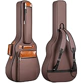 CAHAYA Guitar Bag Acoustic Full Size Oxford Cloth Water-Resistant Backpack with Thick Padding Multi-Pockets Gig Bag 40 41 42 