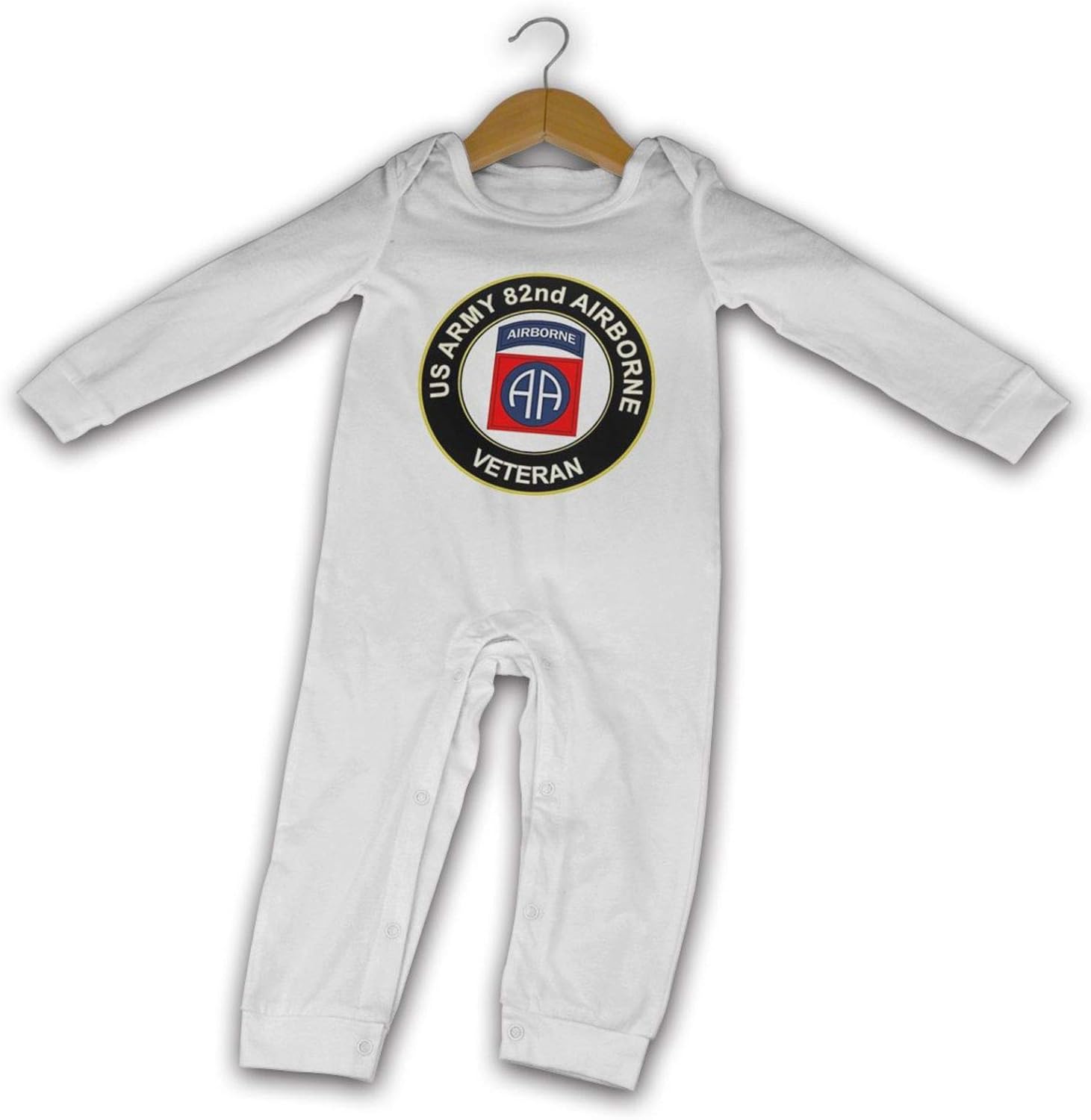 AOTSNUPY Proud Us Army Veteran 82nd Airborne Baby Onesie