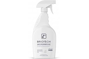 BRIOTECH Sanitizer Disinfectant Hypochlorous Spray, Kill 99.99% of Viruses & Bacteria, Control Mold, Eliminate Odor, Gentle for Nursery & Play Rooms, Food Contact Surface Sanitizer, 32 fl oz