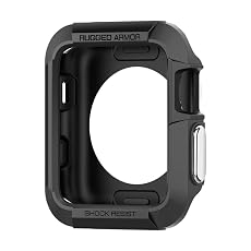 Spigen Rugged Armor Apple Watch Case with Resilient Shock Absorption for 42mm Apple Watch Series 3 / Series 2 / 1 / Original (2015) / Nike+ Sport Edition - Black
