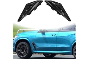 KETAI X5M Fender Mark Compatible with BMW X5 G05 F95 Shark Gills Front Fender Side Air Flow Fender Vent Cover Trim ABS Black