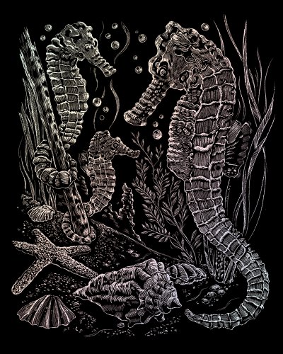 Royal and Langnickel Holographic Engraving Art, Sea Horses