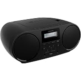 Philips Portable CD Player Boombox with Bluetooth, FM Radio, Dynamic Bass Boost Speakers, USB/Headphone Jack/Aux Input, All-in-One Compact Stereo Sound CD Player for Home, CD-RW/MP3 Playback