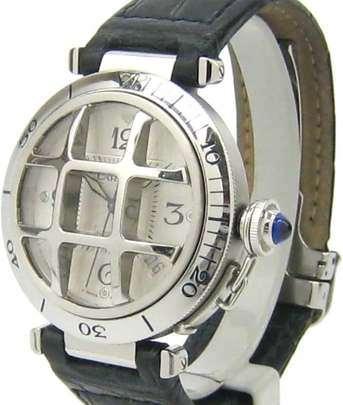 Amazon カルティエ Cartier 時計 W パシャ38mm コンベックスグリッド メンズ 中古 メンズ腕時計 腕時計 通販