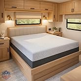 Celestial Sleep 8 Inch RV Short Queen Mattress, Made in The USA, CertiPUR-US®, Oeko-Tex®, and Fiberglass-Free™ Certified Cool