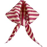 TYATVS Knitted Triangle Scarf for Women Y2k Stripe Head Scarf Aesthetic Accessories Cottagecore Streetwear Triangle Shawl