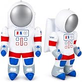 ArtCreativity 2 Pack 22&rdquo; Inflatable Astronaut Balloon with Hanging Tag, Astronaut Party Decorations for Outer Space Events, Party Inflates for Christmas, Birthday and Science Kids Fun Accessories