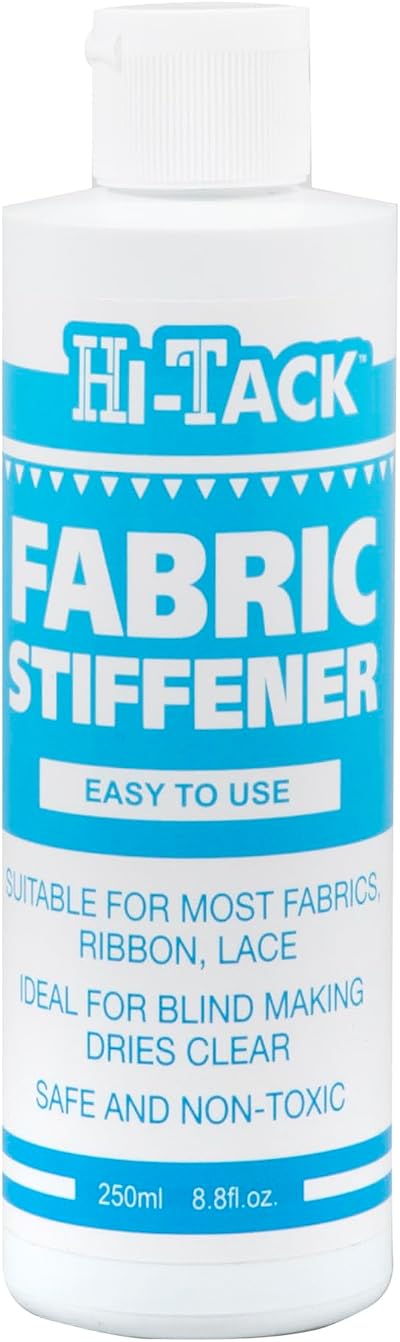 HI-TACK Fabric Stiffener 250ml - Non-Toxic, Permanent, Easy to Use