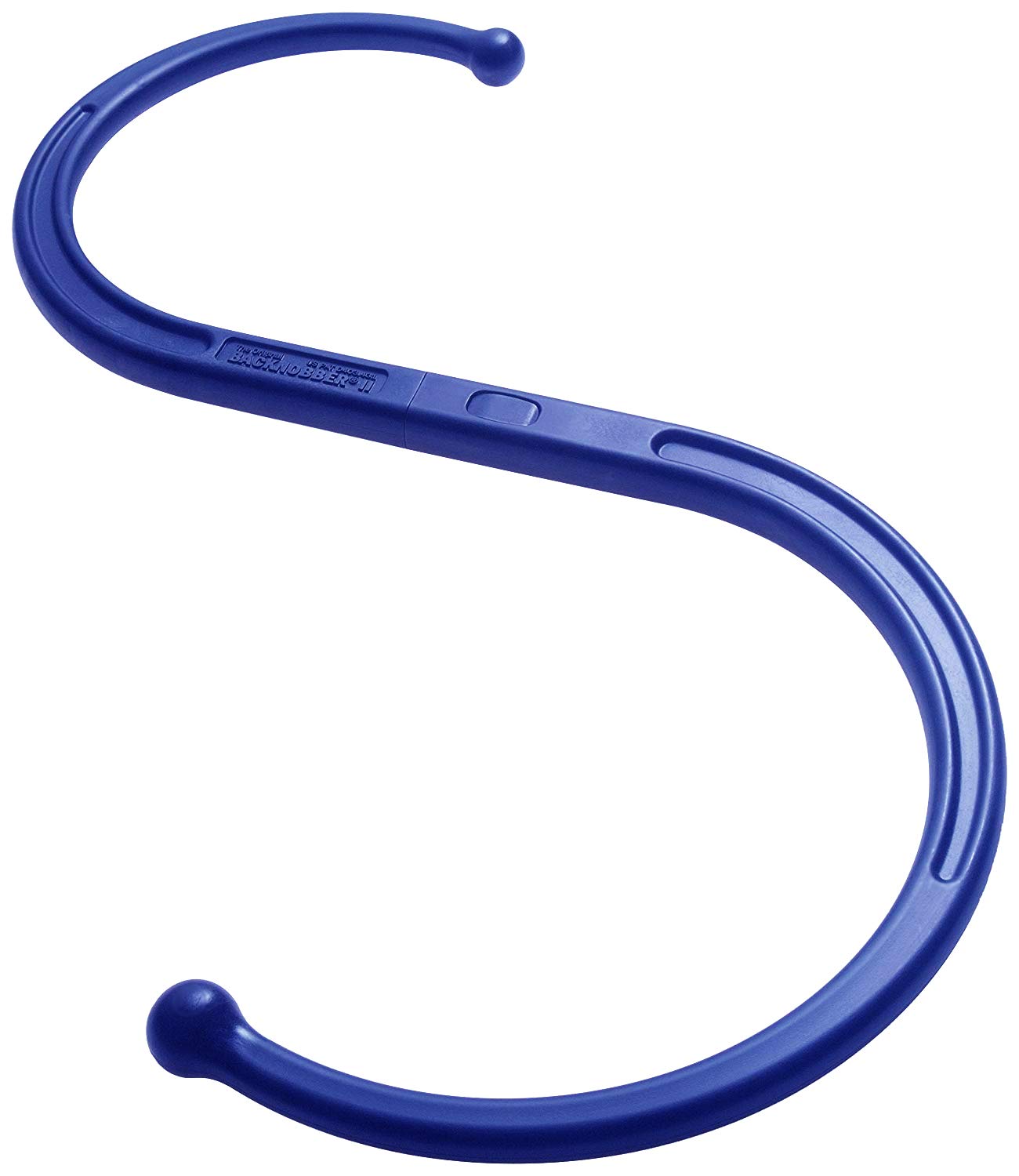 Airex Backnobber II, Massage Tool for Muscle Therapy, Trigger Point Release, S Shape Massager, Blue