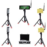 GAN XIN 40/60 Yard Sprint Timer for Track Wireless Race Clock, Stopwatch for Speed Training, Adjustable Tripod Precision Laser Racing Time（Smaller Tripod）