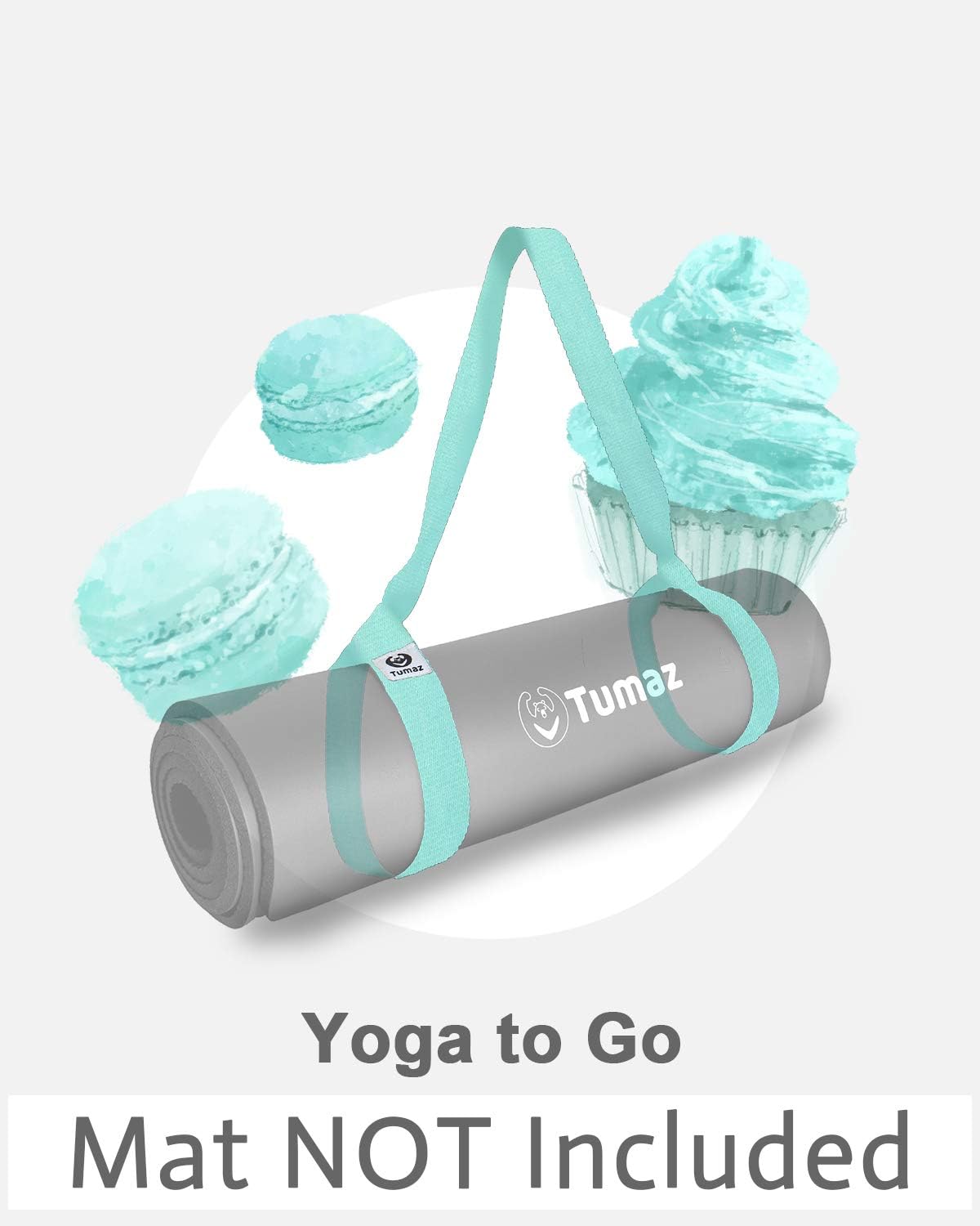 Tumaz Yoga Mat Strap [MAT NOT Included] (15+ Colors, 2 Sizes Options) with Extra Thick, Durable and Comfy Delicate Texture | The Must-Have Multi-Purpose Strap/Carrier for Your Yoga Mat, Exercise Mat: Sports & Outdoors