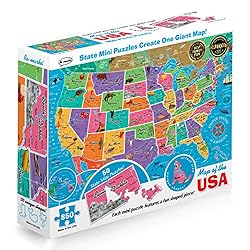 Re-marks Map of The USA 850 Piece Puzzle with Mini