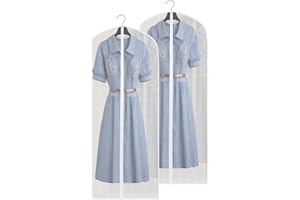 Garment Bag Clear Garment Bags for Hanging Clothes Dustproof Suit Bag Dress Bag Suit Cover Bag Clothes Covers with Zipper for