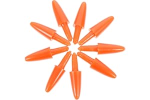 Hohopeti 300pcs Plastic Snowman Nose Accessories for Christmas DIY Snowman Making Straight Carrot Nose Toys f