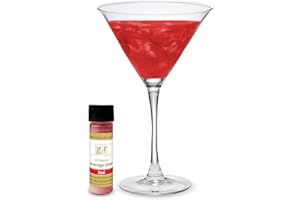 Lux Life Edible Glitter for Drinks – 100% Natural Ingredients, Made in USA – Food Grade Brew Drink Glitter for Wine, Cocktails, Champagne, and Beverages – Gluten Free & Vegan (4g, Red)