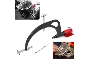 SIXCOW Transmission Small Engine Holding Fixture Tool Kit J-8763-B with Base for GM & T-0015 Universal Lip Seal Installer Remover