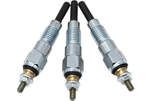 SYOWADA 3 Pcs AT110814 M87919 Glow Plugs Replacement for John Deere 330 332 F915 F925 F935 X495 X595X, Glow Plug Replacement for Yanmar 3TN66C 3TN66UJ 3TNA72UJ 3TNA72UJ3