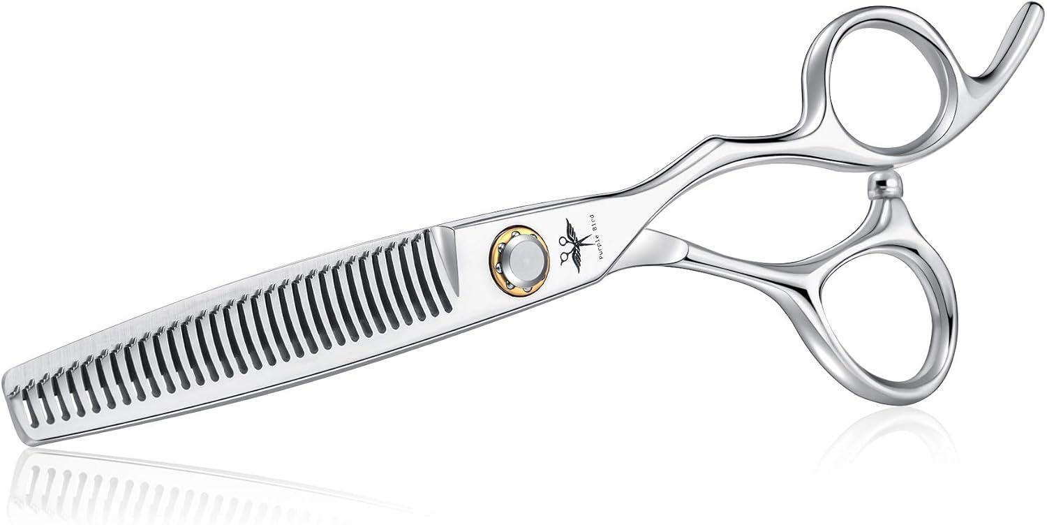 Hairdressing 6 Inch Hair Thinning Scissors, Professional Barber Trimming and Texturizing Shears for Men Women and Kids