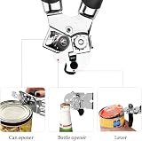 Wellehomi 3-in-1 Tin Opener Stainless Steel Manual Can Opener view 2