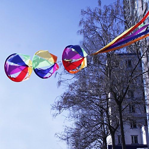 Rainbow Nylon Windsock Wind Spinner Colorful Outdoor The Brilliant Colors Make A Cozy Feeling. Beautiful And Cute Full Nylon,, Lightweight.